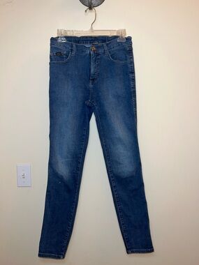 KÜHL Women’s Stretch Denim Jeans Size 10 Straight Leg Adjustable Waist Blue